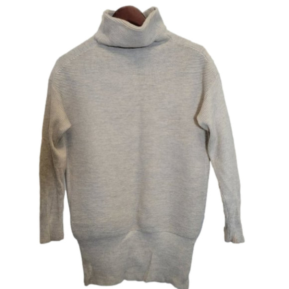 ARITZIA babaton long  sleeve turtleneck mock neck ribbed wool sweater small - Picture 1 of 10